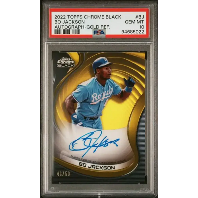 Bo Jackson Autographed Baseball Cards