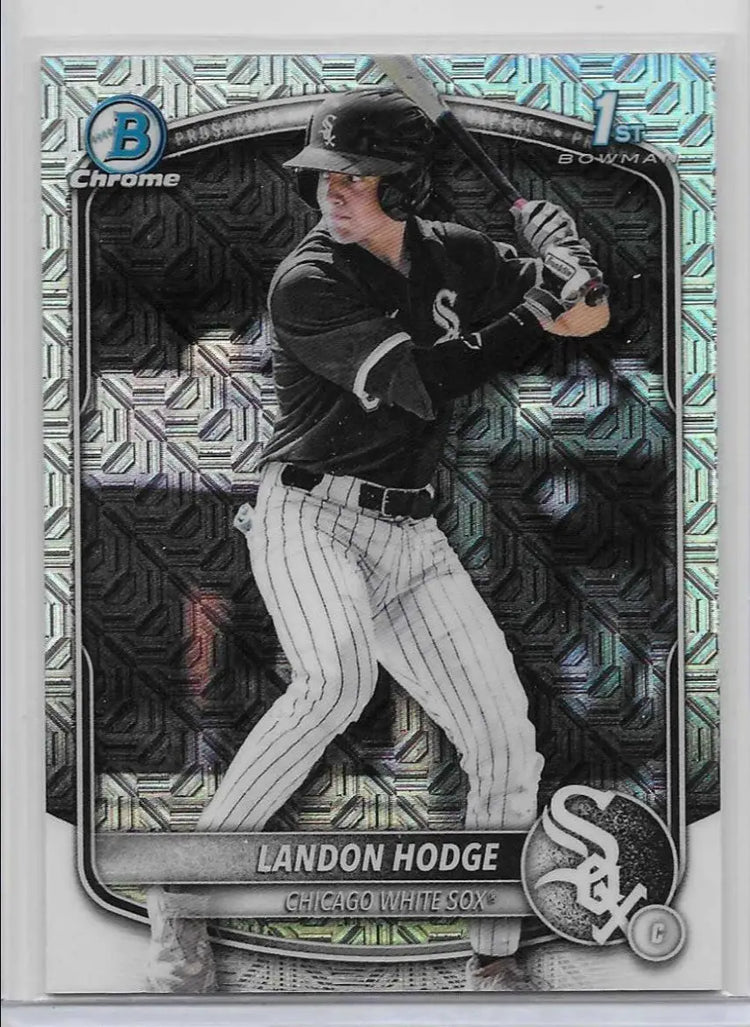 2025 Bowman Draft Chrome Landon Hodge 1st Bowman Mojo Refractor (c-70) - Baseball Card Single