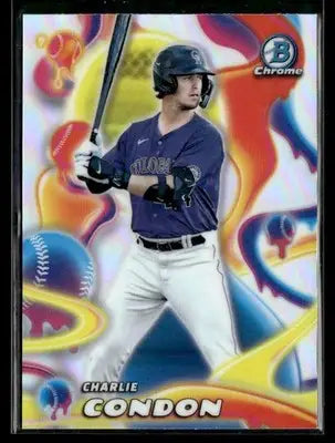 2025 Bowman Chrome #MM-11 Charlie Condon Melt Mashers - Baseball Card Single