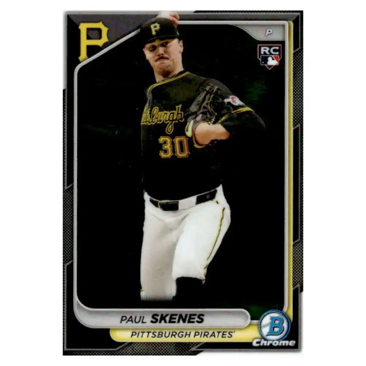 2024 Bowman Chrome #31 Paul Skenes NM-MT RC Rookie Pittsburgh Pirates Baseball Card - Baseball Card Single