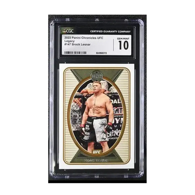 Wwe revolution brock lesnar trading card.