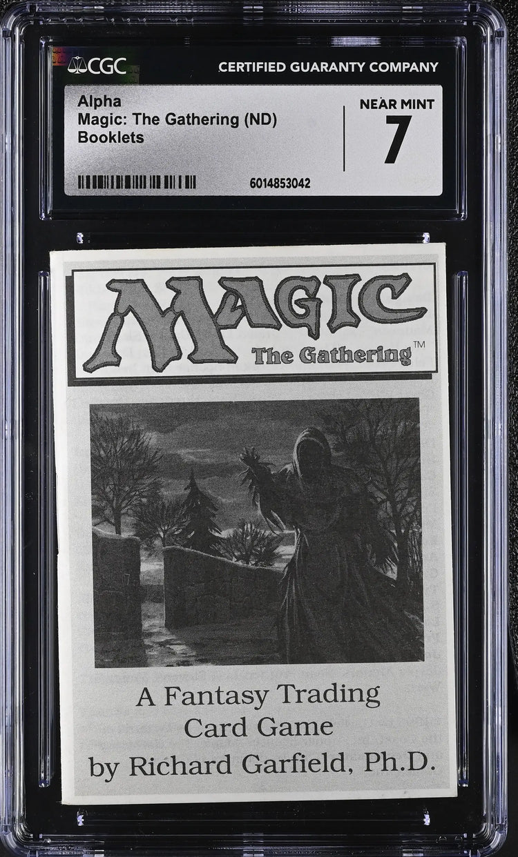 Magic MTG Alpha Instruction Booklet CGC 7 Near Mint - Entertainment Memorabilia
