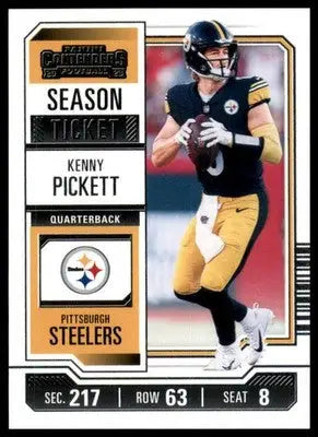 2023 Panini Contenders Season Ticket Retail Kenny Pickett 83 Pittsburgh Steelers - Football Card Single