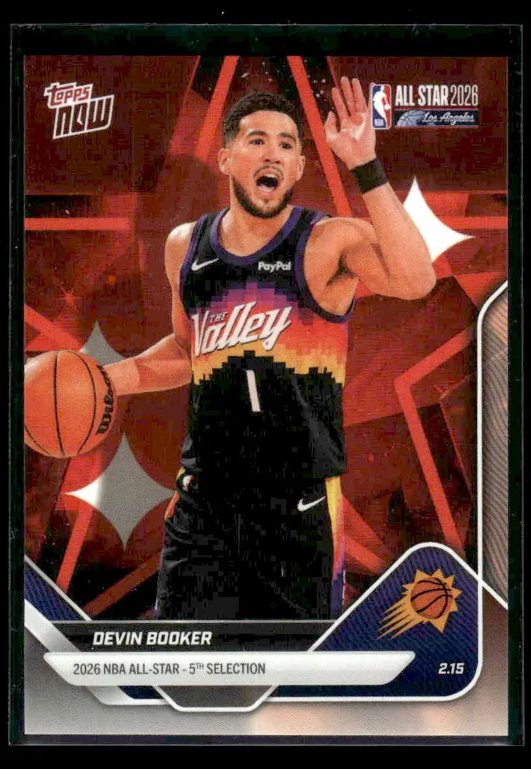 2026 Topps Now All-Star Game Devin Booker #AS24 PR 4967 Phoenix Suns - Basketball Card Single
