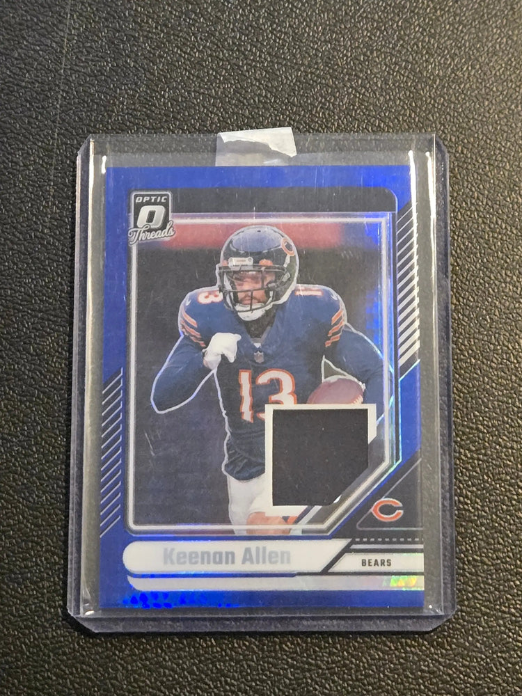 2024 Donruss Optic #DTB-KAN Keenan Allen Donruss Threads Blue Hyper - Football Card Single