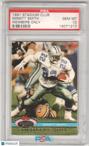 Emmitt Smith PSA Graded Football Cards