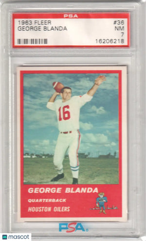 George Blanda Football Cards