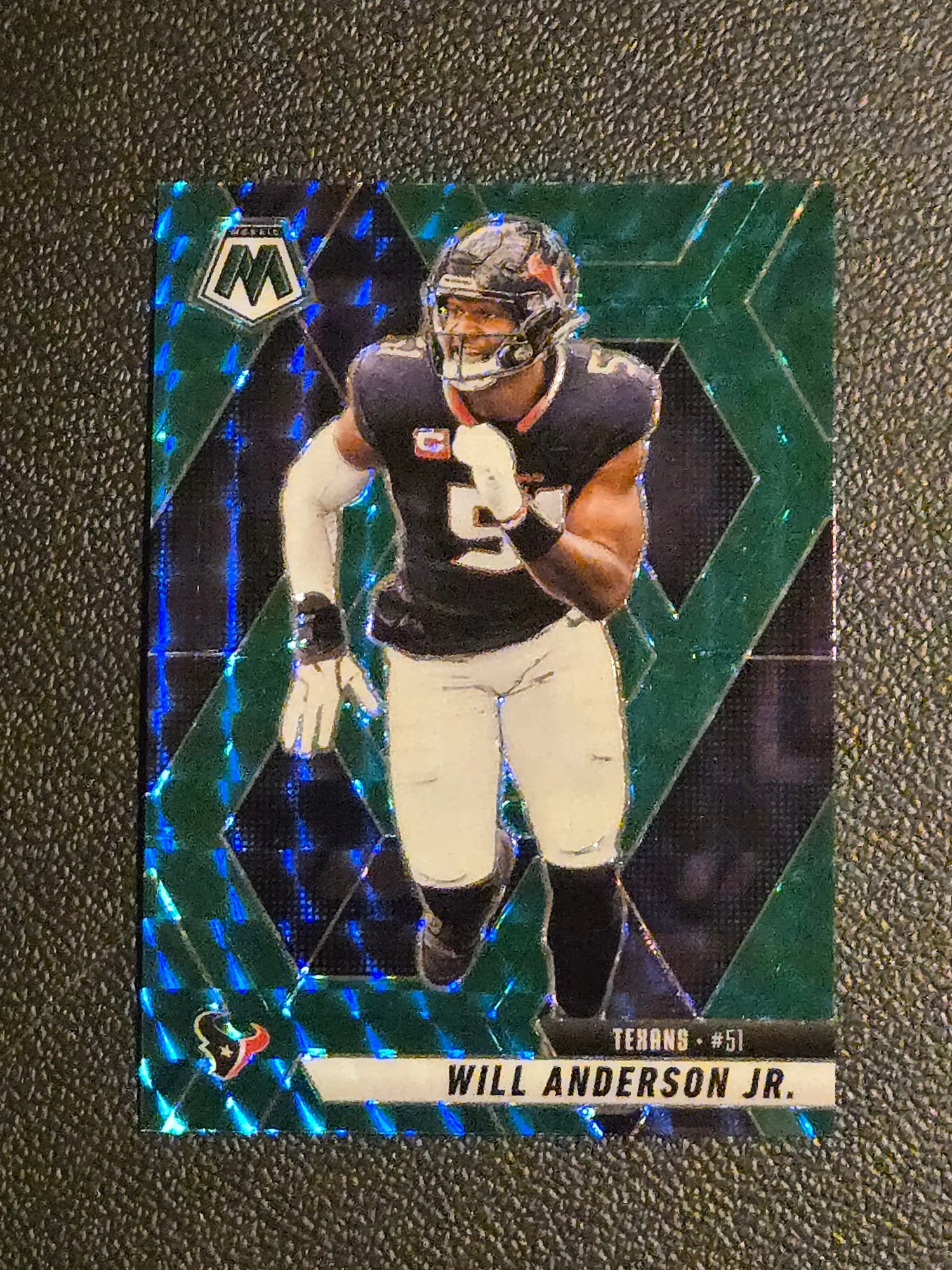 2025 Panini Mosaic #24 Will Anderson Jr. Mosaic Green - Football Card Single
