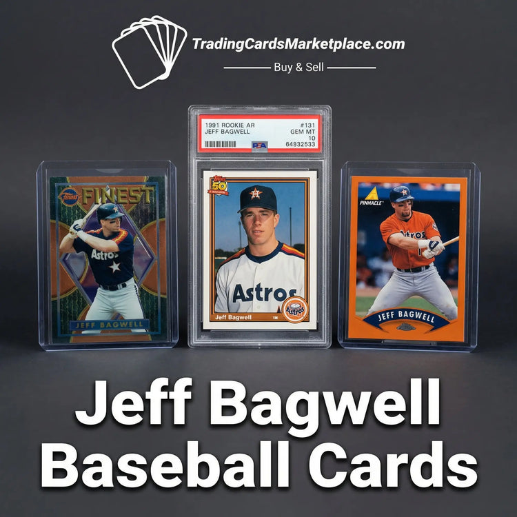 A 1991 rookie baseball card of jeff bagwell, graded gem mt 10 by psa and encased in a clear protective slab with red grading label.
