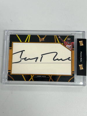 Jerry Rice Autographed Football Cards collection image