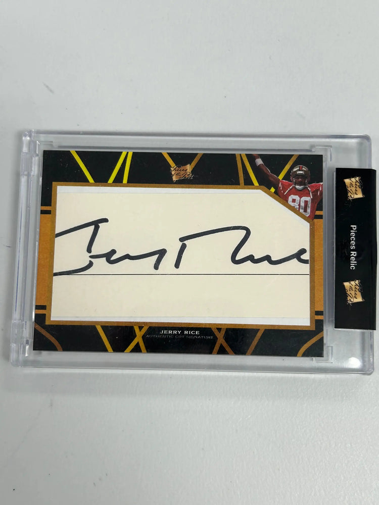 Jerry Rice Autographed Football Cards collection image