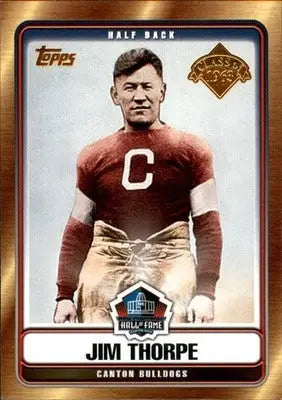 Jim Thorpe - 2006 Topps - #HOFT-JT - Hall of Fame Tribute Football - Football Card Single