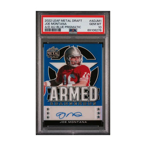 1990 pro bowl joe montana nfl card featuring a white helmet with gold accents and the san francisco 49ers logo.