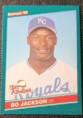 1986 Donruss The Rookies - Bo Jackson #38 (RC). KC Royals. NRMT+ - Baseball Card Single