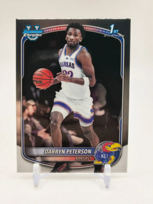2025-26 Bowman University Chrome 1st Bowman Darryn Peterson Base Kansas - Basketball Card Single