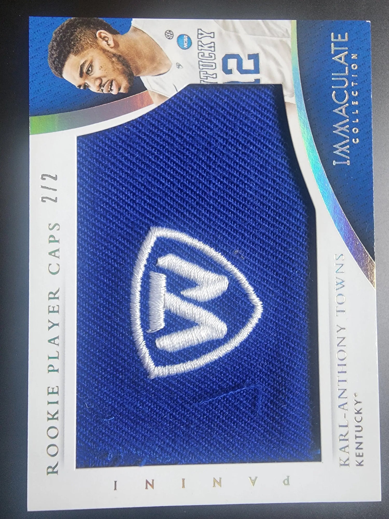 Karl-Anthony Towns 2015 Panini Immaculate Collegiate Rookie Player Caps #2/2 - Basketball Card Single