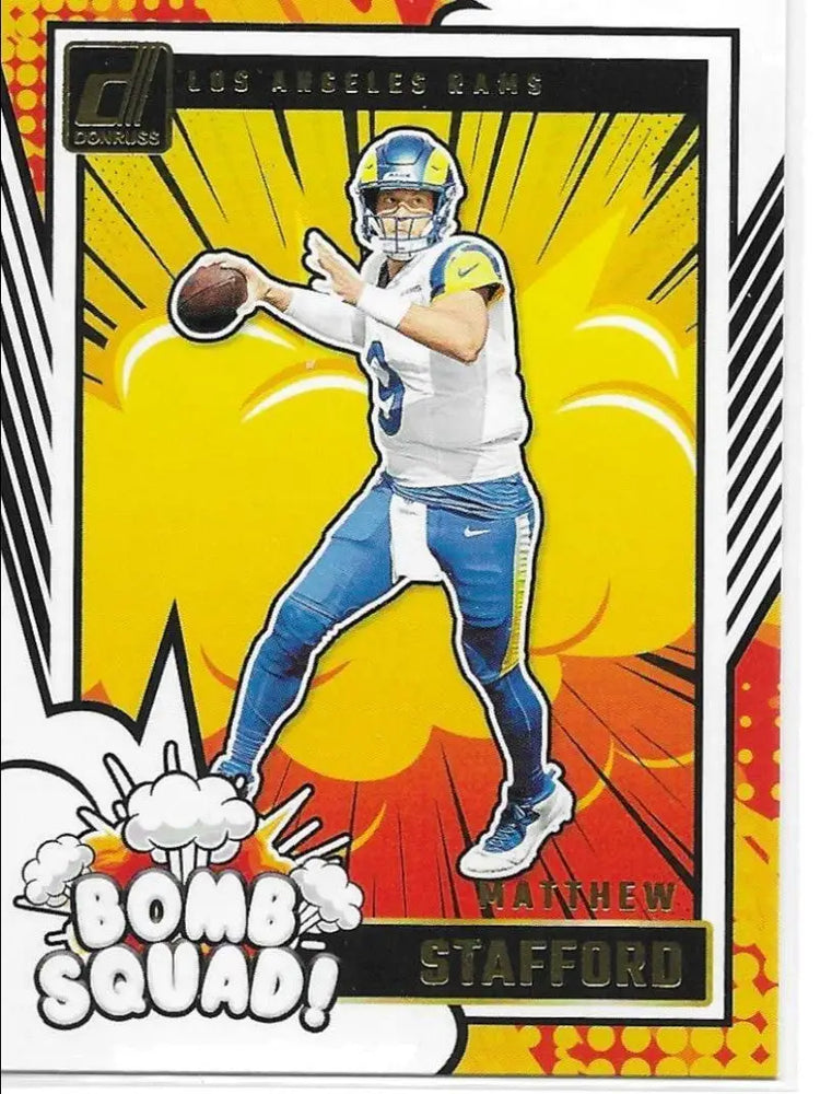 2024 Donruss MATTHEW STAFFORD Bomb Squad! #7 Los Angeles Rams 1104 - Trading Card Singles