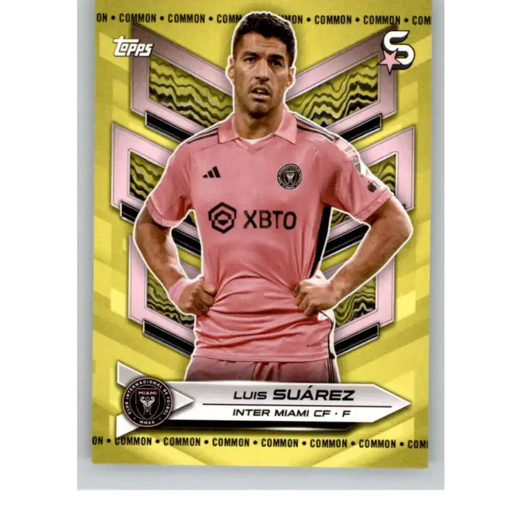 2024 Topps MLS Superstars Common Yellow #9 Luis Suarez NM-MT Inter Miami CF Soccer Card - Soccer Card Single
