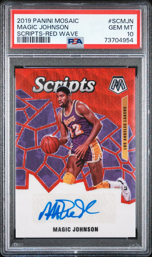 Magic Johnson Autographed Basketball Cards collection image
