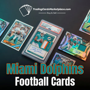 A signed 2022 topps rookie card of tua tagovailoa in a clear protective slab with an orange and teal jersey swatch.