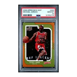 23 jersey basketball card with red and white design, featuring michael jordan.