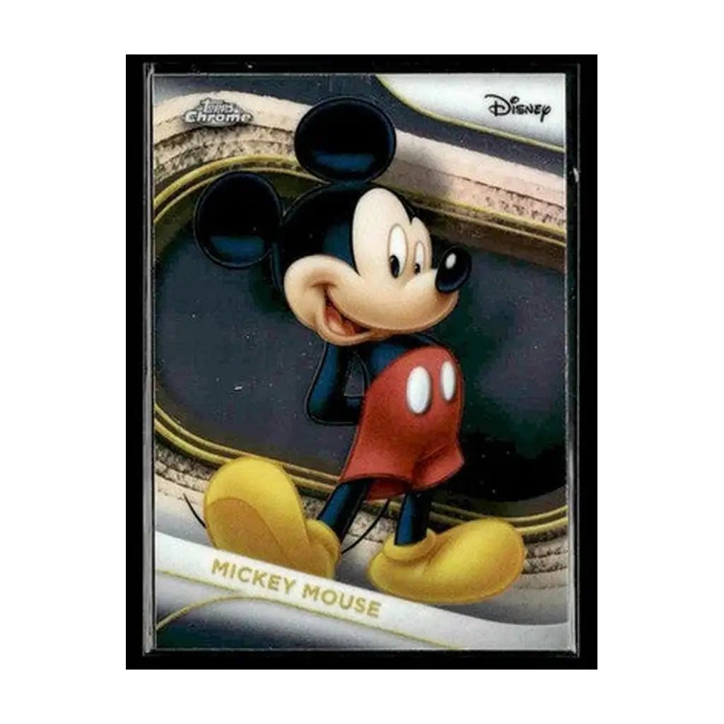 Mickey mouse collectible card.