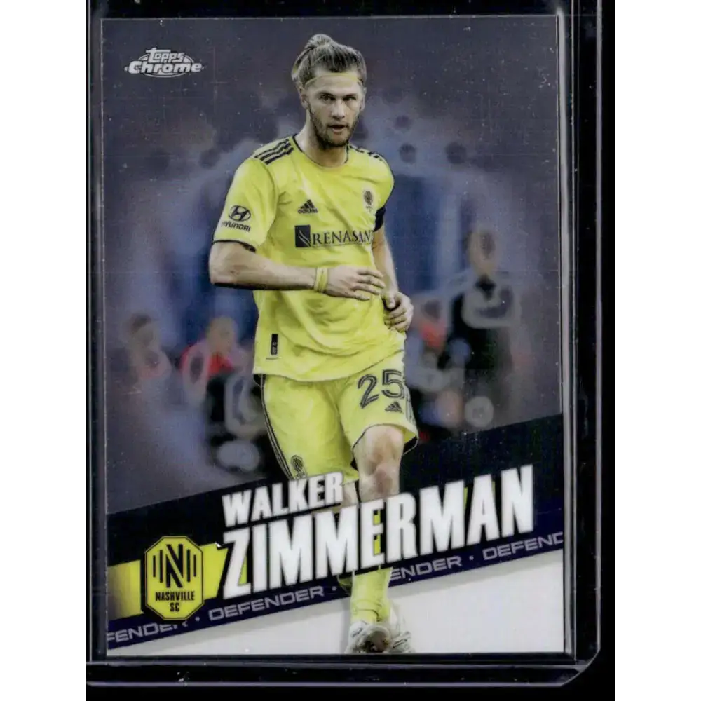 2022 Topps MLS Chrome #74 Walker Zimmerman NM-MT Nashville SC Soccer Card - Soccer Card Single