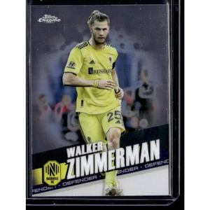 2022 Topps MLS Chrome #74 Walker Zimmerman NM-MT Nashville SC Soccer Card - Soccer Card Single