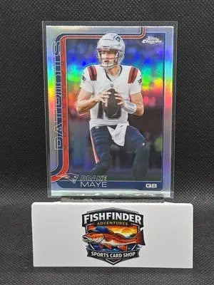 2025 Topps Chrome - Drake Maye #207 Refractor - Football Card Single