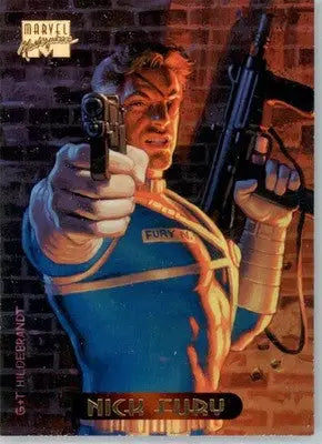 Nick Fury - 1994 Fleer Marvel Masterpieces Hildebrandt Brothers - #39 - Marvel Card Single