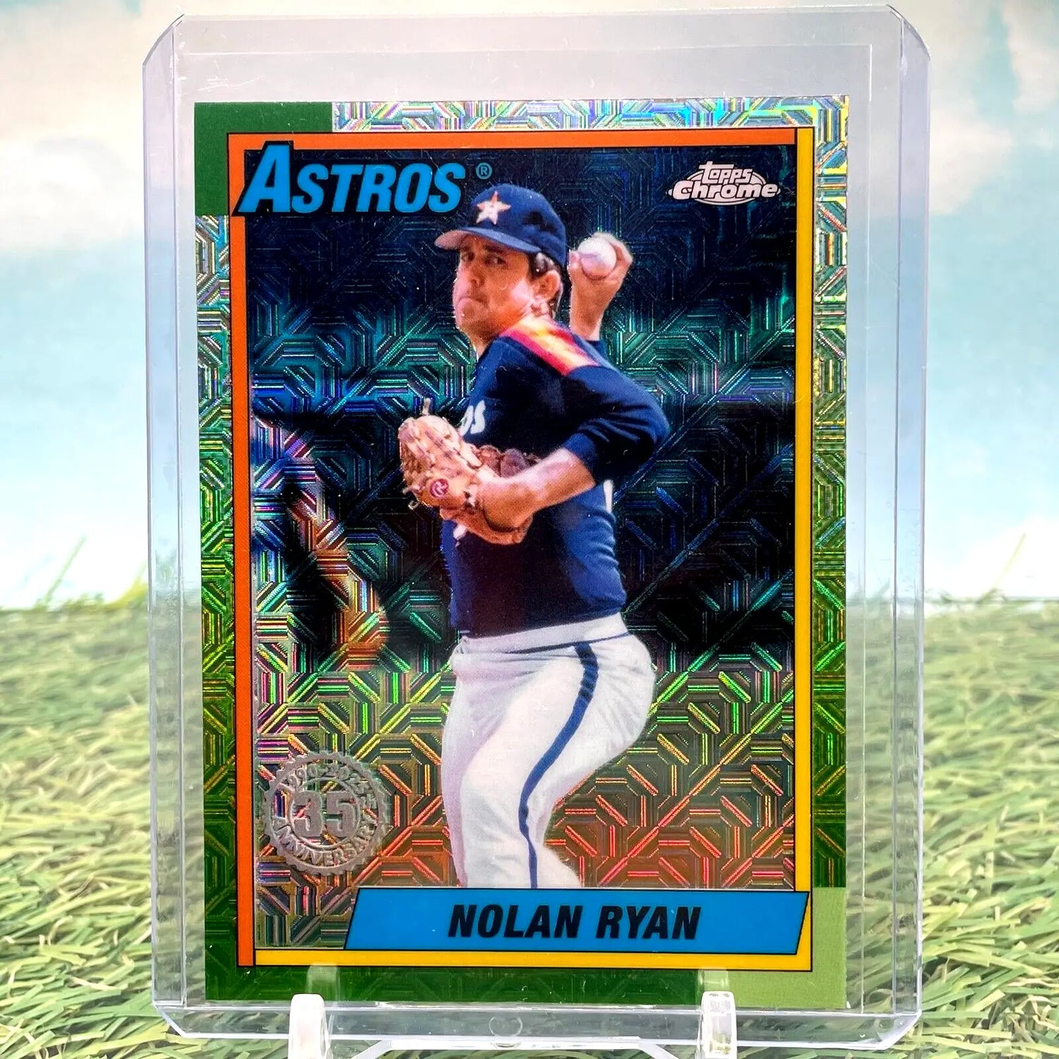 2025 Topps Series 1 Mojo Refractor Nolan Ryan Houston Astros Silver Pack - Baseball Card Single