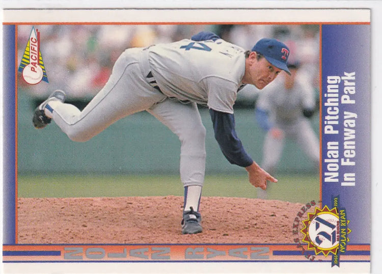 1993 PACIFIC #197 NOLAN RYAN FENWAY PARK- TEXAS RANGERS - Baseball Card Single