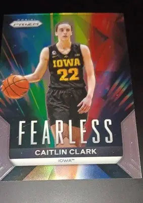 2024 Panini Caitlin Clark Collection - Fearless #F2 (RC). Iowa. NRMT+ - Basketball Card Single
