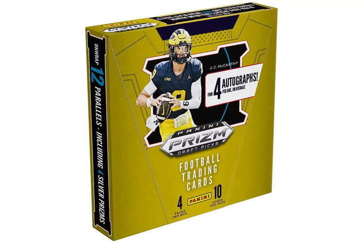 Panini Prizm Draft Picks Football Hobby Box featuring Color Blast and draft picks cards