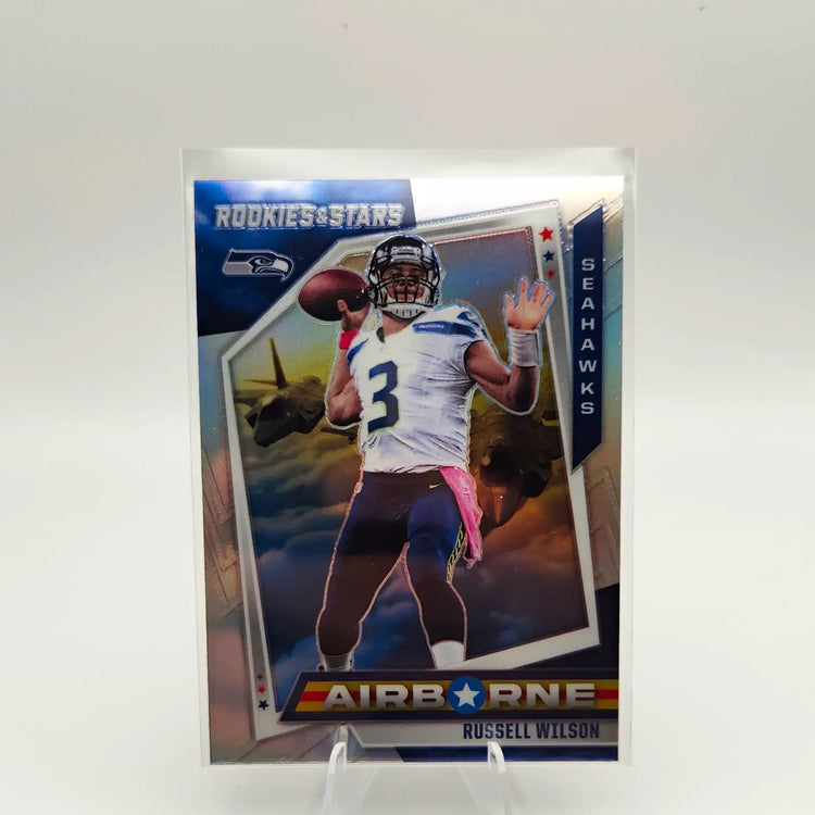 Panini Russell Wilson 2021 Rookies & Stars Airborne AB-6 Silver Prizm SEA - Football Card Single