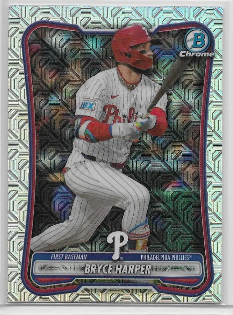 2026 Bowman Mega Box Bryce Harper Chrome Mojo Refractor #7 Phillies (1494) - Baseball Card Box