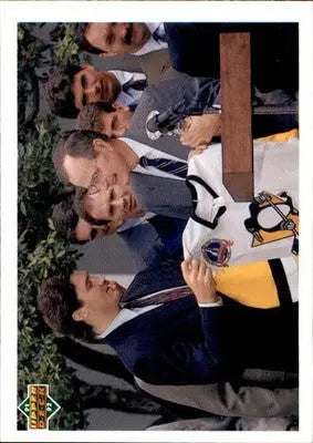 White House Welcome Mario Lemieux - 1991-92 Upper Deck - #47b - Hockey - Hockey Card Single