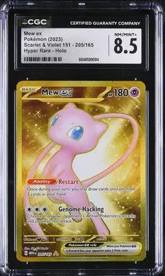 Mew ex #205/165 Hyper Rare CGC 8.5 2023 Pokemon Scarlet & Violet 151 - TCG Card Single