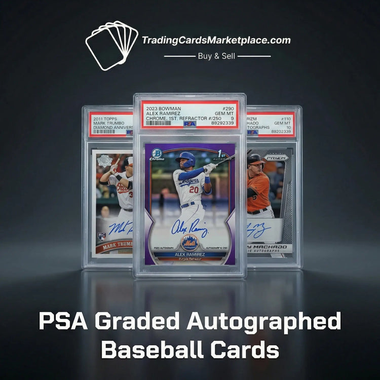 2023 bowman alex ramirez chrome 1st refractor #290 baseball card in a psa gem mint 10 holder.