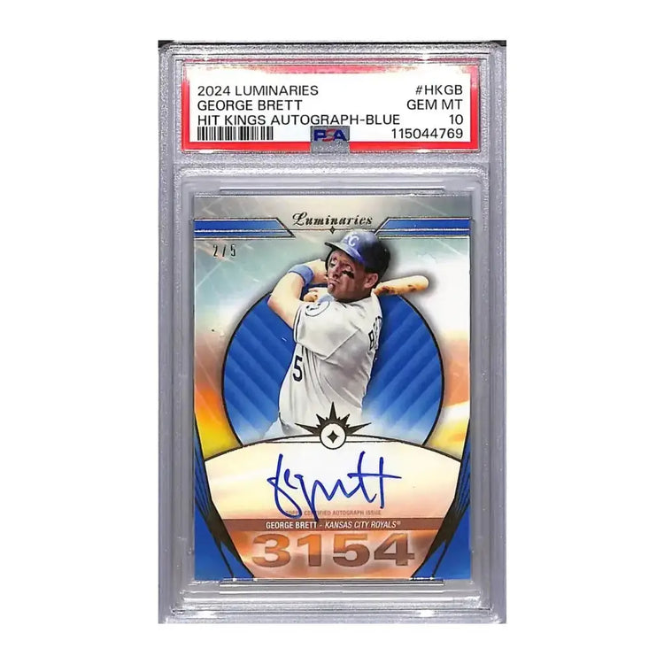 2023 luminaries george brett autograph relic card.