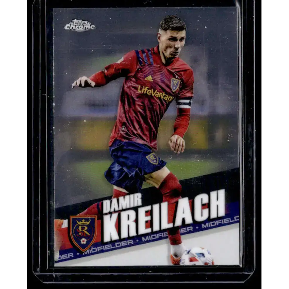 2022 Topps MLS Chrome #101 Damir Kreilach NM-MT Real Salt Lake Soccer Card - Soccer Card Single