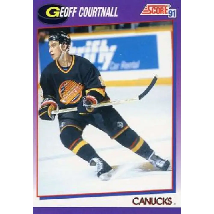 1991-92 Score American #150 Geoff Courtnall NM-MT Vancouver Canucks Hockey Card - Hockey Card Single