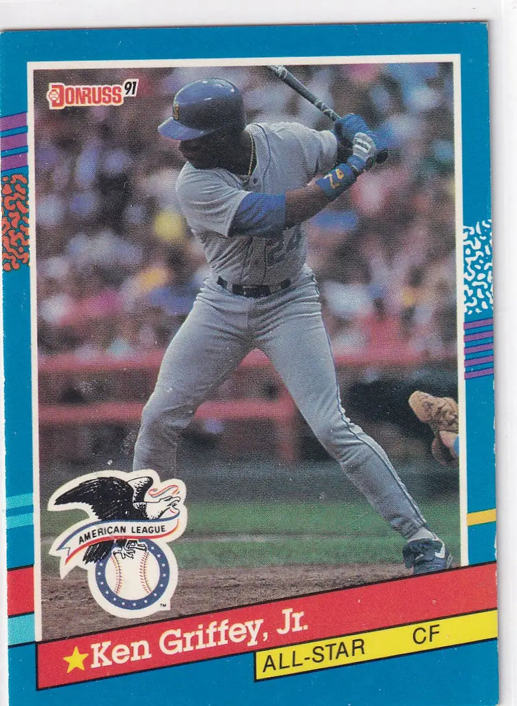 1990 LEAF #49 KEN GRIFFEY JR- SEATTLE MARINERS - Baseball Card Single