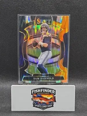 2025 Panini Select - Sam Darnold #13 Black and Orange Prizm Shock - first product image for seattle-seahawks-football-cards collection