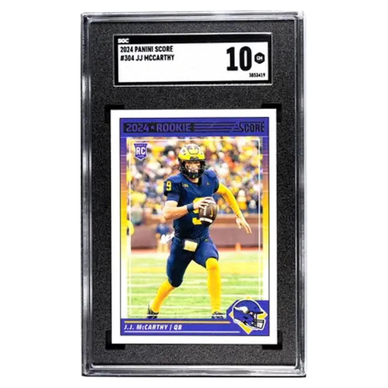 2024 panini score rookie football trading card featuring j.j.
