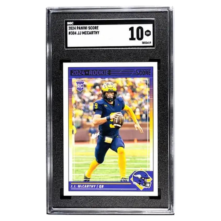 2024 panini score rookie football trading card featuring j.j.
