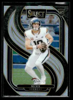 2024 Panini Select #117 Bo Nix Silver Prizm - Football Card Single