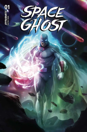 Masked Space Ghost superhero with glowing powers on Space Ghost #1 Cover A Mattina