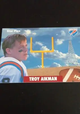 1991 Star Pics - Troy Aikman #50. Dallas Cowboys. NRMT+ - Football Card Single