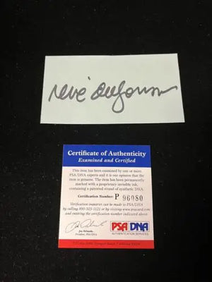 A white rectangular card featuring a gray ink signature that reads ’neville bonner.’